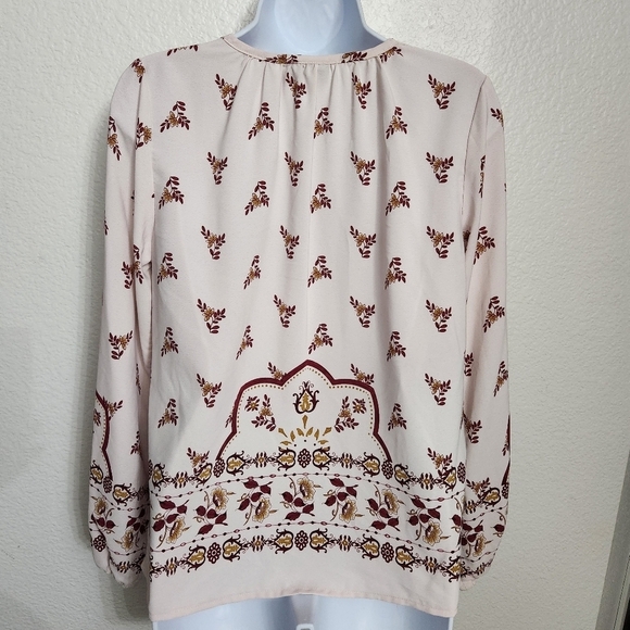 B Collection By Bobeau Bridgette Peasant Top - Picture 5 of 9